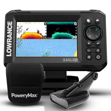 Lowrance Eagle 5 PoweryMax Ready with HDI 50/200 DownScan Transducer